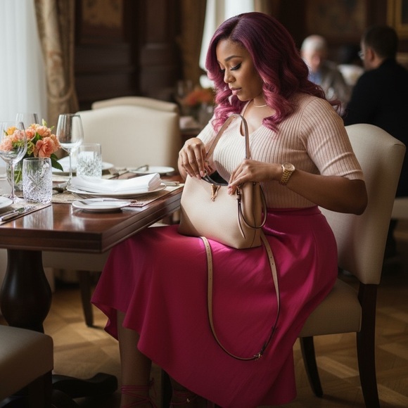 VERSACE Virtus Hobo Handbag/Crossbody w/Branded Dust Bag, NWOT - Picture 5 of 17